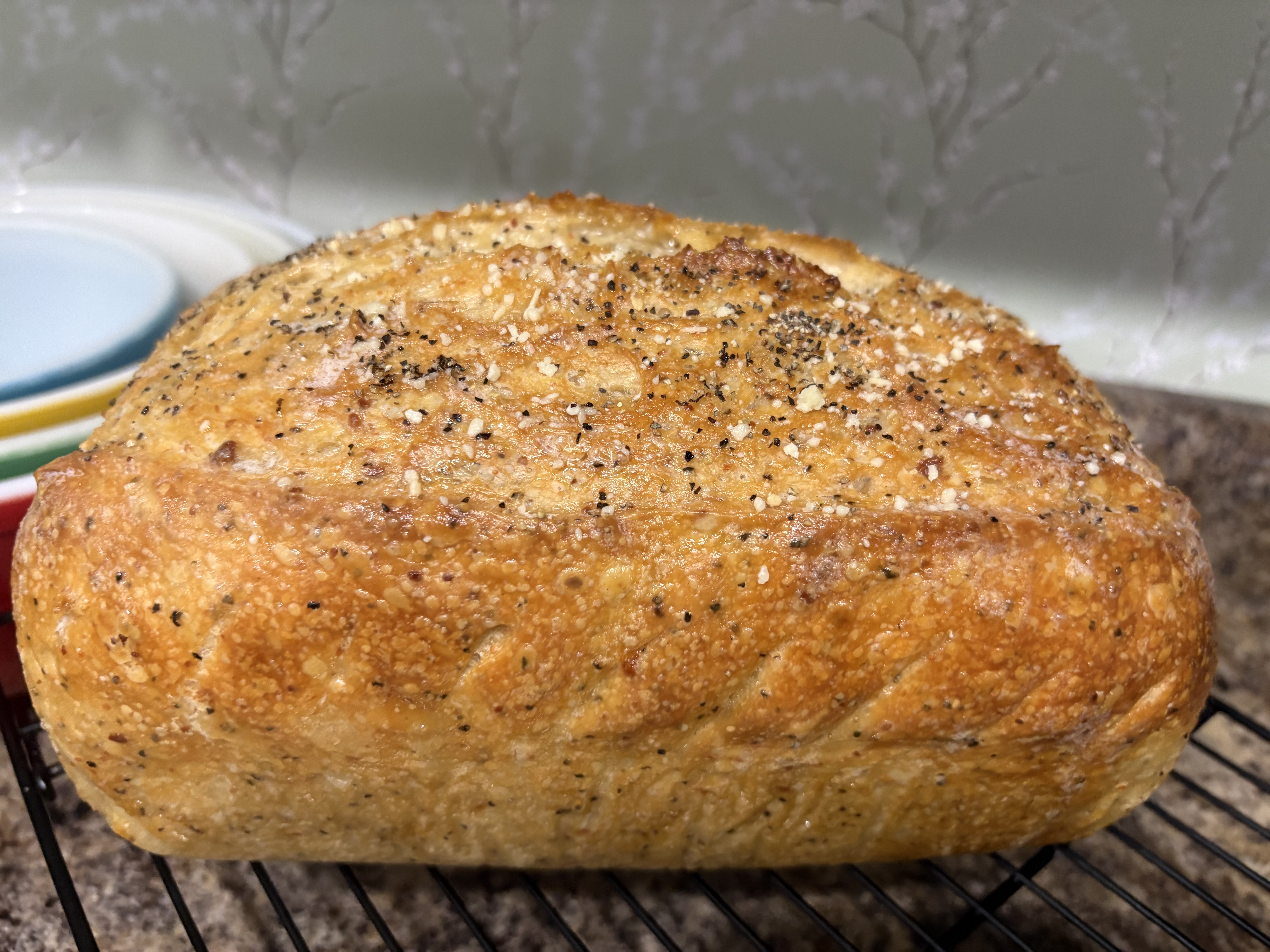 Black Pepper Parmesan Bread